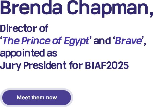 Brenda Chapman, Director of 'The Prince of Egypt' and 'Brave' appointed as Jury President for BIAF2025. Meet them now